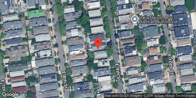 Aerial map of 1436 EAST 9 STREET, Brooklyn