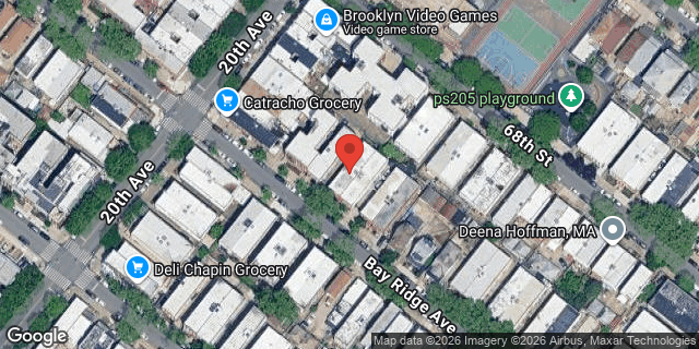 Aerial map of 2023 BAY RIDGE AVENUE, Brooklyn
