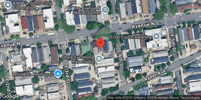 Aerial map of 316 AVENUE N, Brooklyn