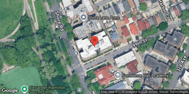 Aerial map of 9747 SHORE ROAD, Brooklyn