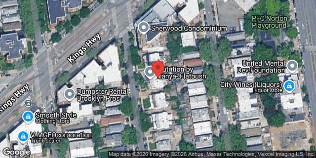 Aerial map of 1511 EAST 28 STREET, Brooklyn