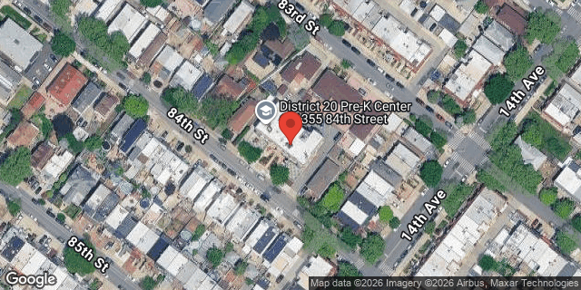 Aerial map of 1355 84 STREET, Brooklyn