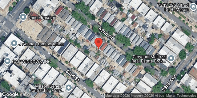 Aerial map of 2246 62 STREET, Brooklyn