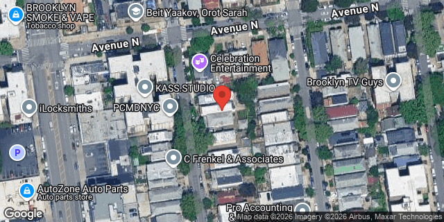 Aerial map of 1415 EAST 12 STREET, Brooklyn