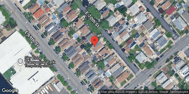 Aerial map of 2358 EAST 70 STREET, Brooklyn