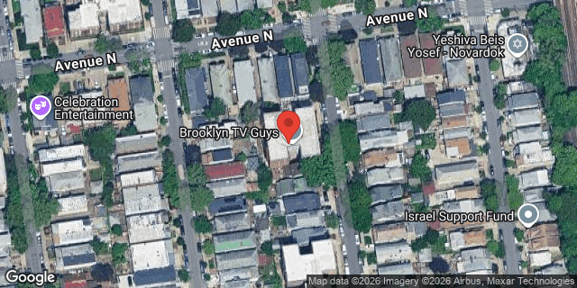Aerial map of 1414 EAST 14 STREET, Brooklyn