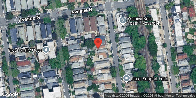 Aerial map of 1418 EAST 15 STREET, Brooklyn