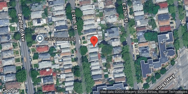 Aerial map of 1467 EAST 26 STREET, Brooklyn