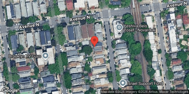 Aerial map of 1414 EAST 15 STREET, Brooklyn