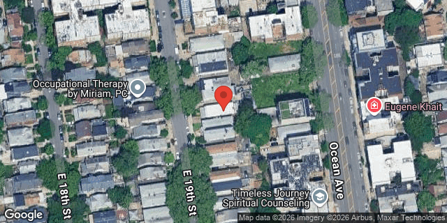 Aerial map of 1439 EAST 19 STREET, Brooklyn