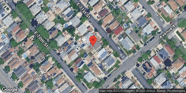 Aerial map of 2368 EAST 71 STREET, Brooklyn
