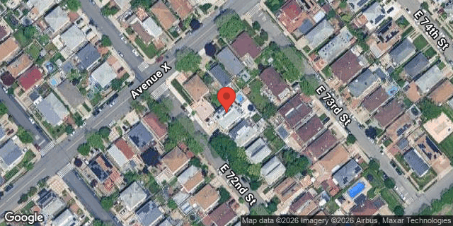 Aerial map of 2415 EAST 72 STREET, Brooklyn