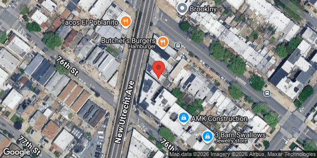 Aerial map of 7509 NEW UTRECHT AVENUE, Brooklyn