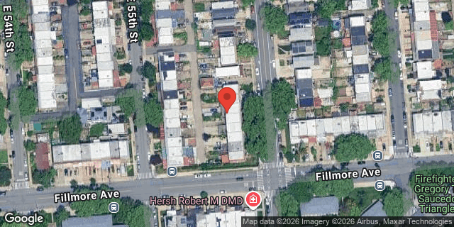 Aerial map of 1652 EAST 56 STREET, Brooklyn