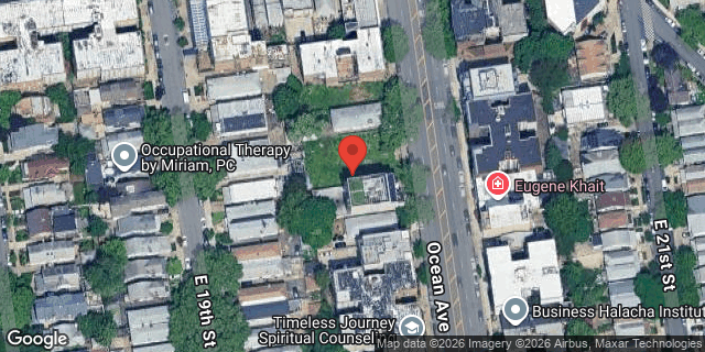 Aerial map of 1910 OCEAN AVENUE, Brooklyn