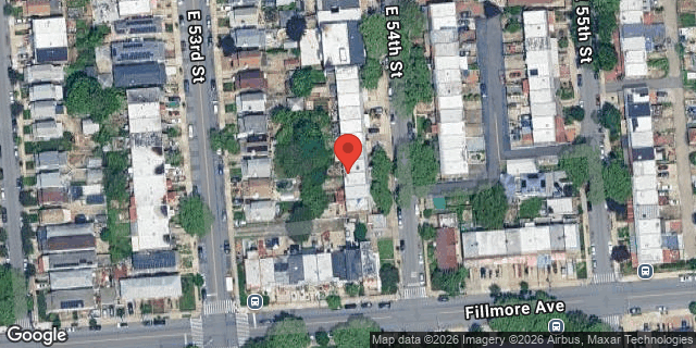 Aerial map of 1734 EAST 54 STREET, Brooklyn