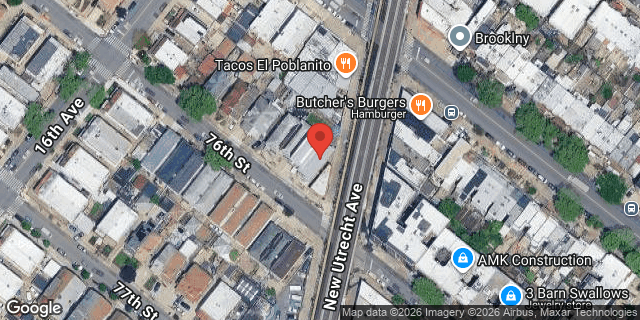 Aerial map of 1637 76 STREET, Brooklyn