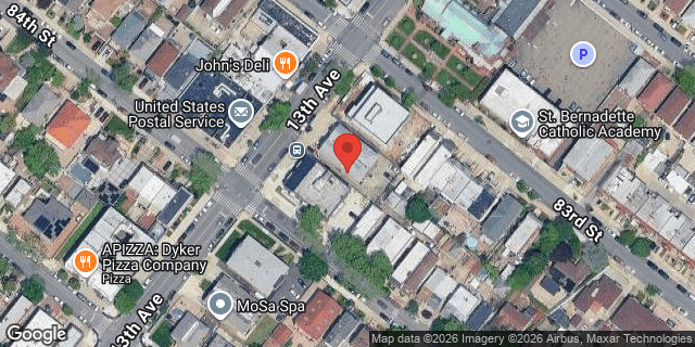 Aerial map of 8313 13 AVENUE, Brooklyn