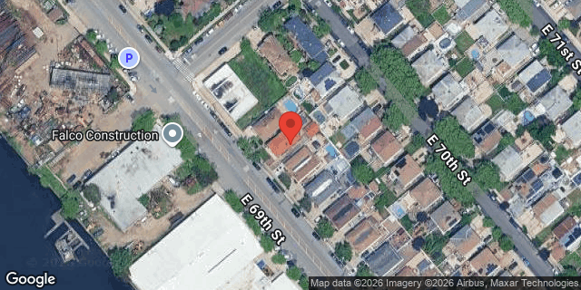 Aerial map of 2315 EAST 69 STREET, Brooklyn