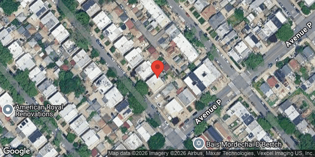 Aerial map of 1569 EAST 33 STREET, Brooklyn