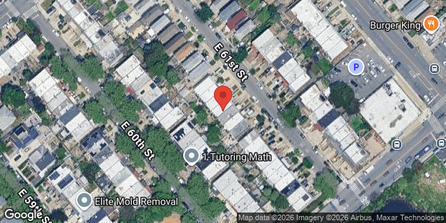 Aerial map of 2050 EAST 61 STREET, Brooklyn