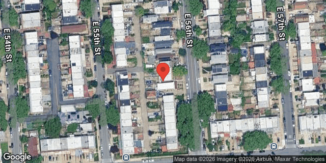 Aerial map of 1638 EAST 56 STREET, Brooklyn