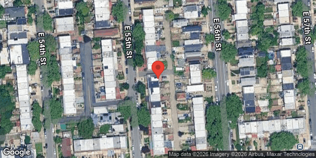 Aerial map of 1683 EAST 55 STREET, Brooklyn