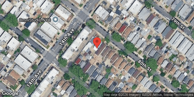 Aerial map of 1414 80 STREET, Brooklyn