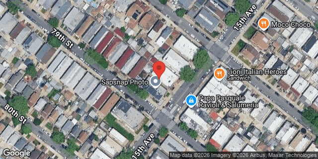 Aerial map of 7818 15 AVENUE, Brooklyn