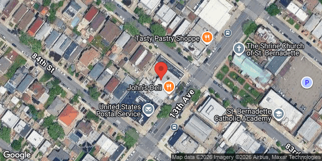 Aerial map of 8306 13 AVENUE, Brooklyn