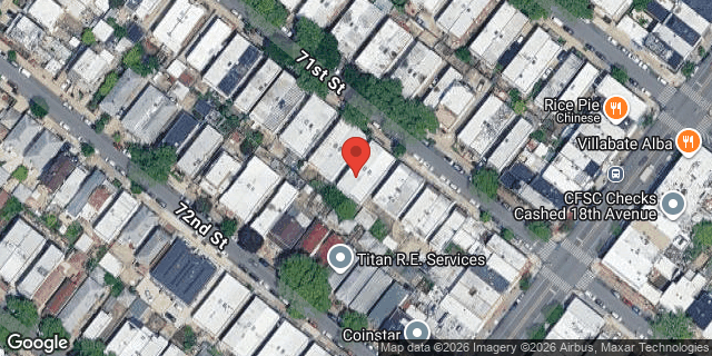 Aerial map of 1760 71 STREET, Brooklyn