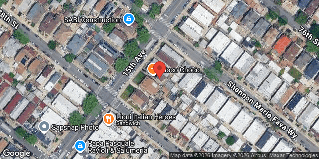 Aerial map of 7711 15 AVENUE, Brooklyn