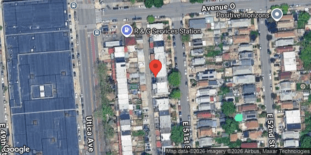 Aerial map of 1808 EAST 51 STREET, Brooklyn