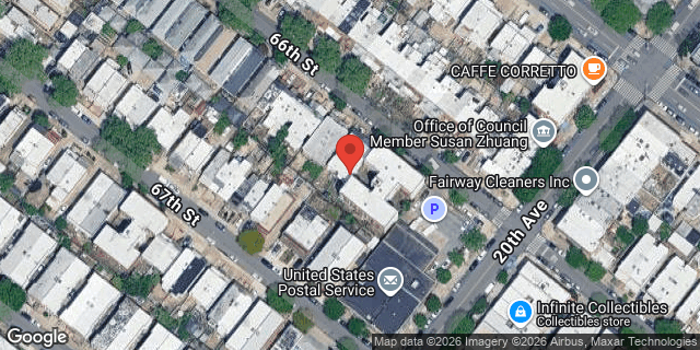 Aerial map of 1962 66 STREET, Brooklyn