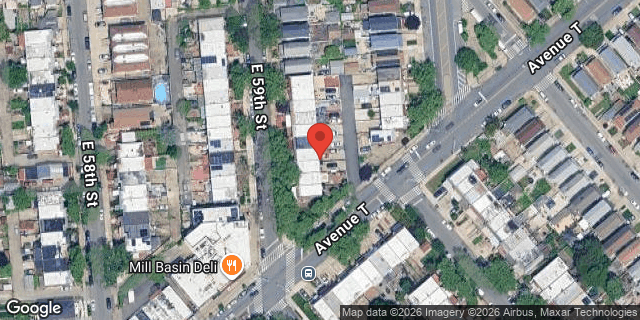 Aerial map of 1539 EAST 59 STREET, Brooklyn