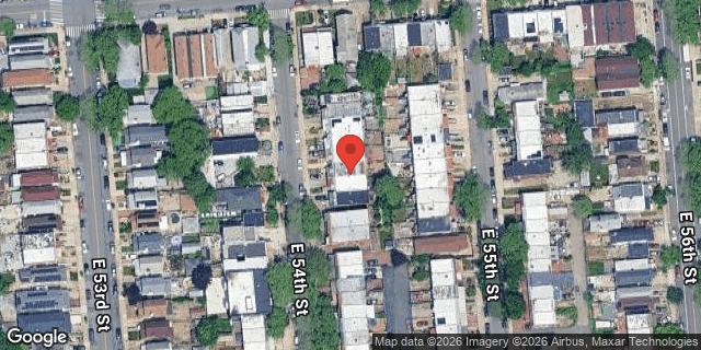 Aerial map of 1693 EAST 54 STREET, Brooklyn