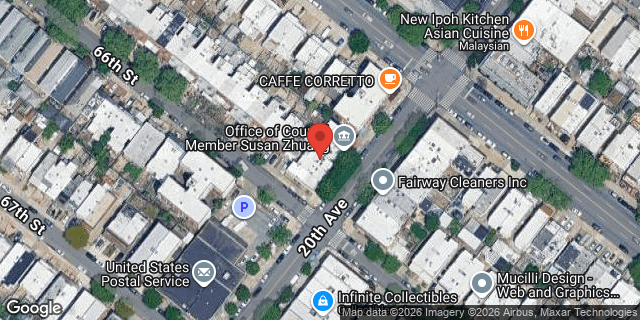 Aerial map of 6524 20 AVENUE, Brooklyn