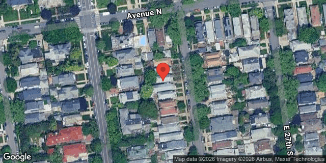 Aerial map of 1418 EAST 26 STREET, Brooklyn
