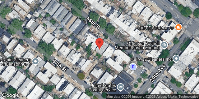 Aerial map of 1952A 66 STREET, Brooklyn