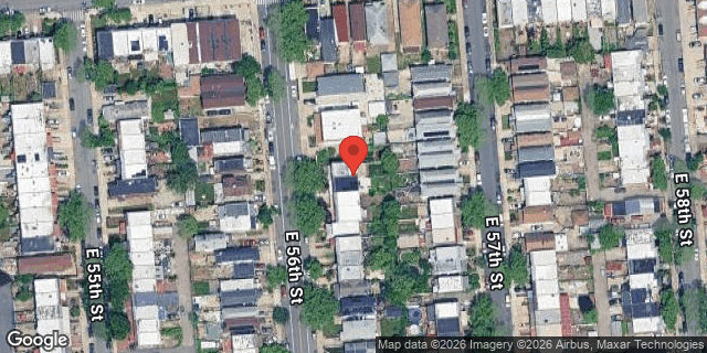 Aerial map of 1607 EAST 56 STREET, Brooklyn