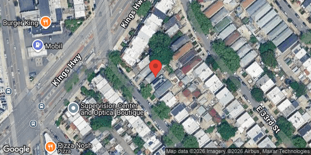 Aerial map of 1479 EAST 32 STREET, Brooklyn