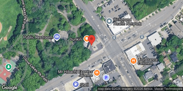 Aerial map of 1222 CLOVE ROAD, Staten Island