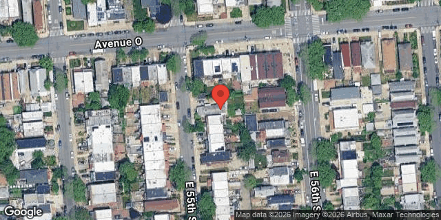 Aerial map of 1639 EAST 55 STREET, Brooklyn