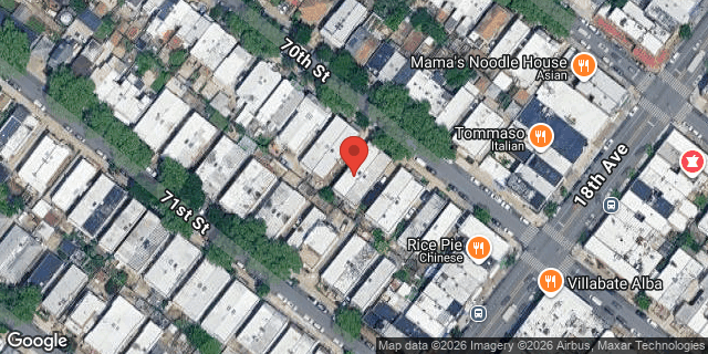 Aerial map of 1764 70 STREET, Brooklyn