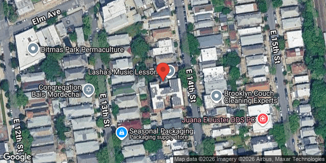 Aerial map of 1354 EAST 14 STREET, Brooklyn