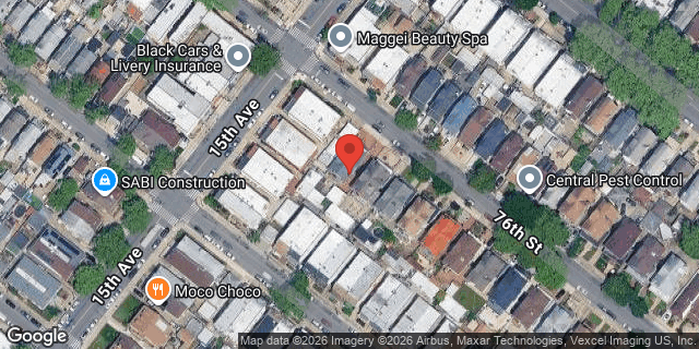 Aerial map of 1514 76 STREET, Brooklyn