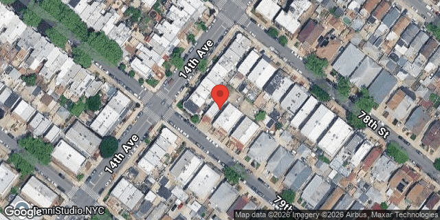 Aerial map of 1407 79 STREET, Brooklyn