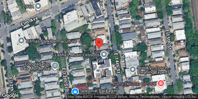 Aerial map of 1350 EAST 14 STREET, Brooklyn