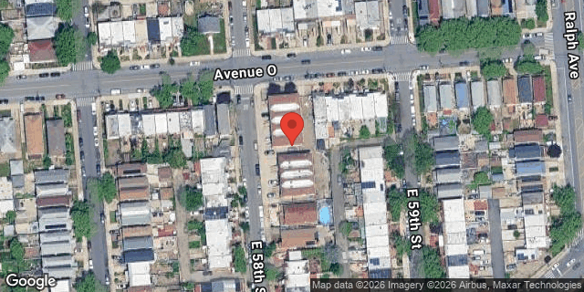 Aerial map of 1533 EAST 58 STREET, Brooklyn