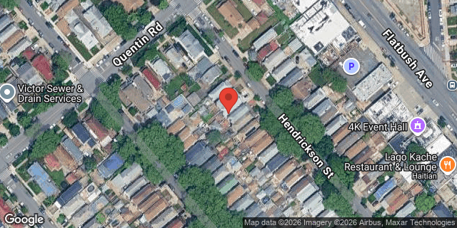 Aerial map of 1724 HENDRICKSON STREET, Brooklyn